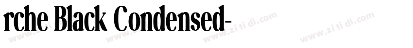 rche Black Condensed字体转换